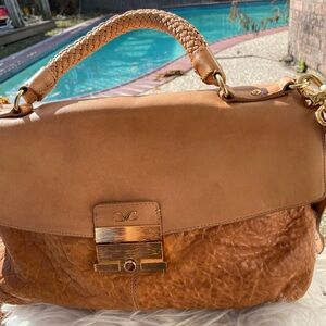 Monika Chiang Tan Shoulder Bag